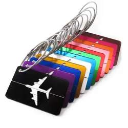 1PCS Aluminium Alloy New Luggage Tags Women Men Baggage Suitcase Address Label Holder Tags Travel Accessories