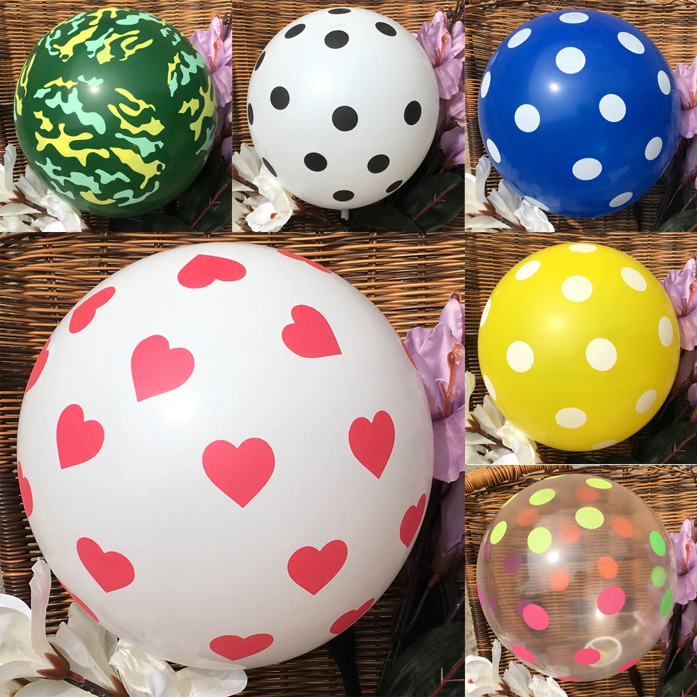 20/50Pcs Multicolor 12inch Polka Dot Latex Balloons Blue Pink Wave Point Helium Ball Wedding Baby Shower Birthday Party Decor