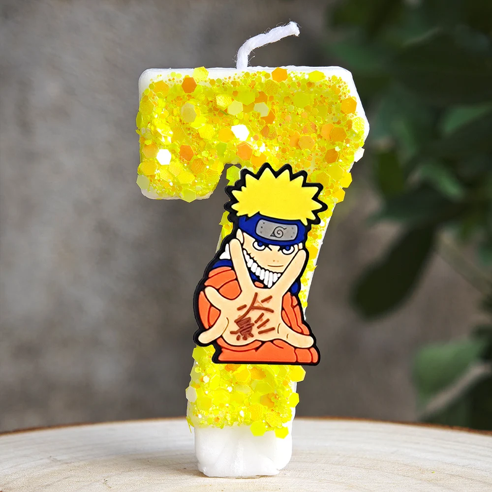Naruto-Themen-Kuchenkerzen Anime Geburtstagstorten-Dekorationskerzen Party-Dekorationen Zubehör – Detail 8