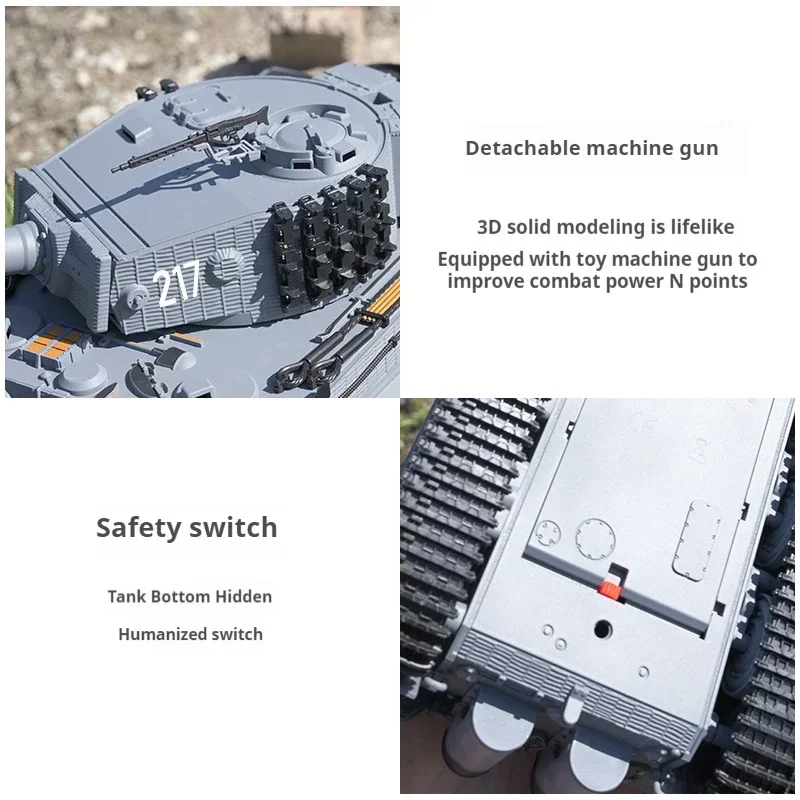 1/24 Taigen Mini RC Carro Armato di Battaglia Tiger I Carro Armato di Controllo Remoto Combattimento A Infrarossi Militare Mini Auto Modello di Veicolo RC Giocattoli Ragazzi