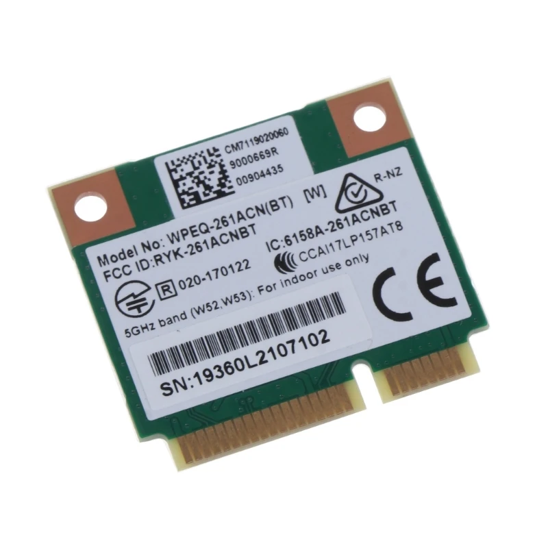 Half Mini PCIe WIFI Card DualBand Wireless NetworkAdapter Bluetooth-compatible 4.1 ForAtheros QCA6174 802.11abgn