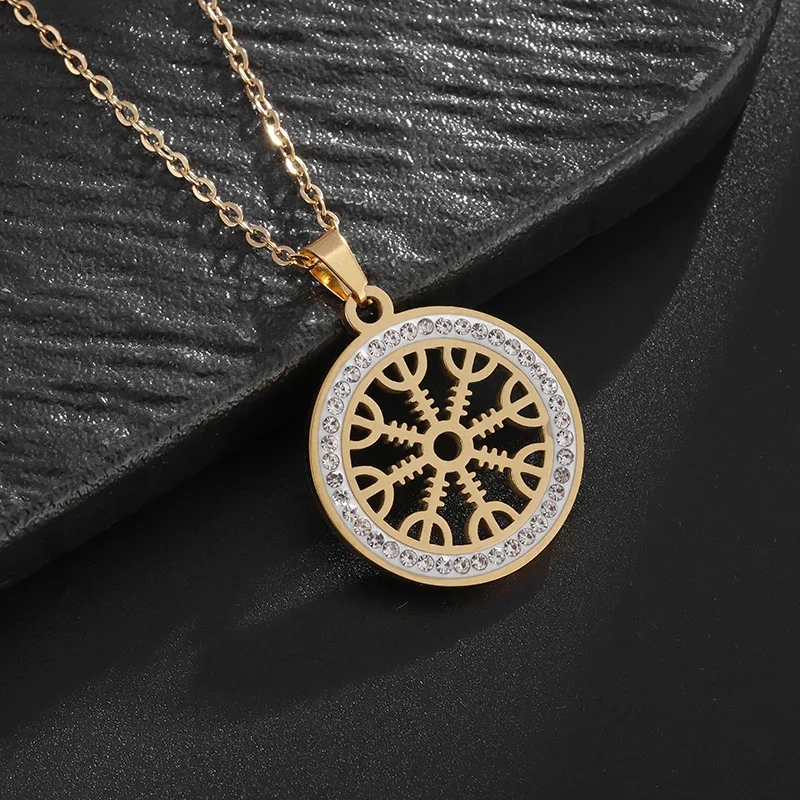 Women's Hollow Snowflake Guide, Ring Pendant, Clavicle Chain, Versatile Accessories for Daily Commuting, Gift for Partner