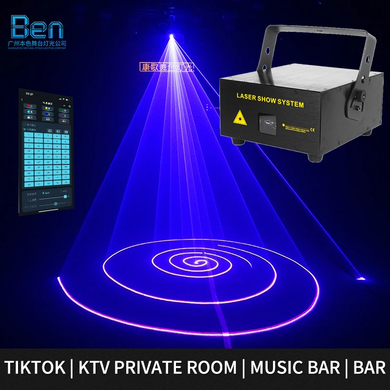 

RGB анимационный лазерный свет DMX512 DJ сканер дискотека лазерный телефон приложение Edit лазерный луч света сценический эффект для вечеринки, свадьбы