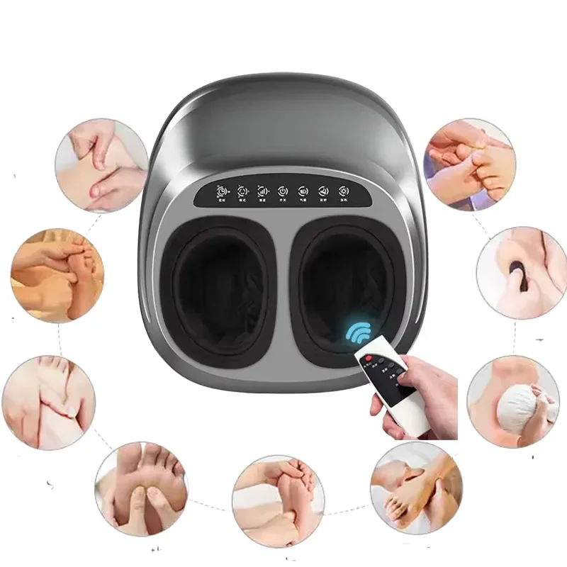 Электрический массажер для ног с подогревом горячего компрессии, терапия шиацу, разминающий ролик, расслабление мышц, облегчение боли, спа-машины для ног