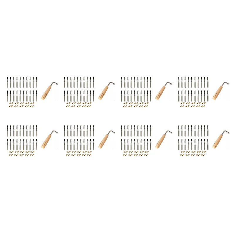 

AA75-160X Tuning Pin Nails And 160Pcs Rivets,With L-Shape Tuning Wrench,For Lyre Harp Small Harp Musical Stringed Instrument