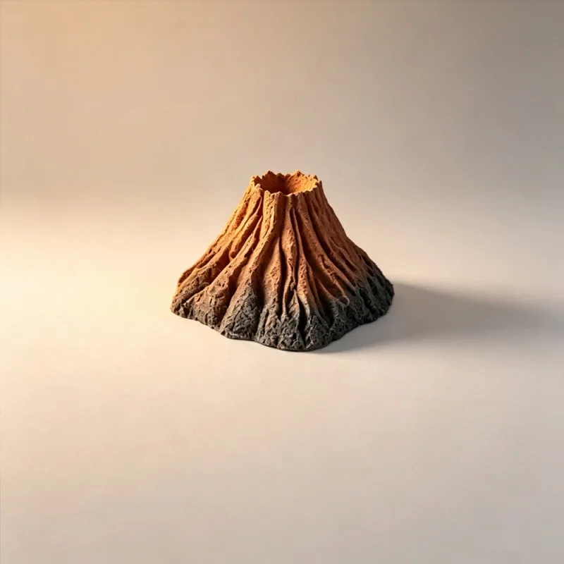 NEW 3D Volcano Candle Silicone Mold DIY Handmade Making Aromatherapy Gypsum Dessert Mousse Cake Mould Fire Mountain Candle Molds