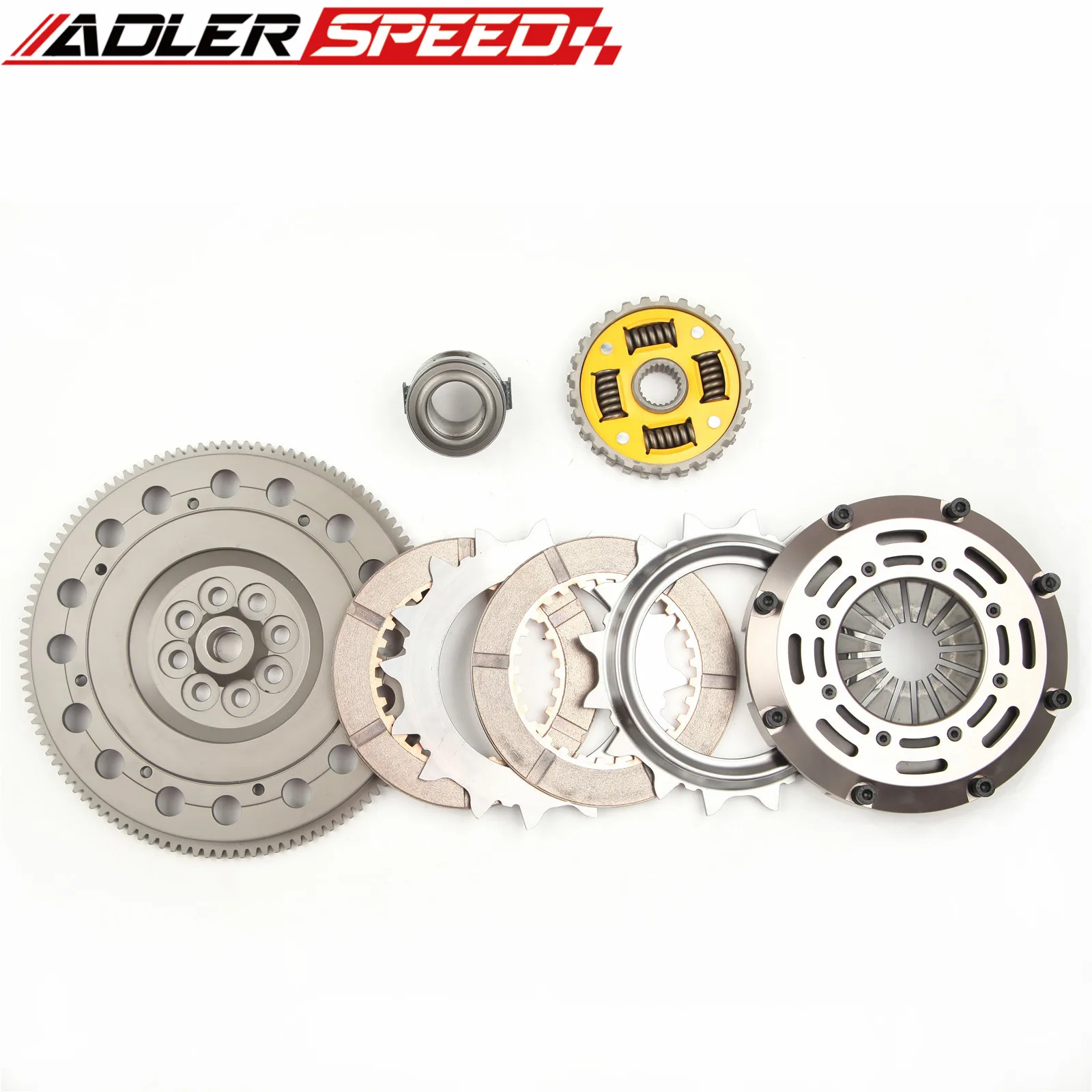 DISCO DUPLO DE EMBRAGUE SPRUNG ADLERSPEED Para 2003-06 BMW 325 330i 530 X3 Z4 E46 E60 E83 E85 E86 M54 6 velocidades