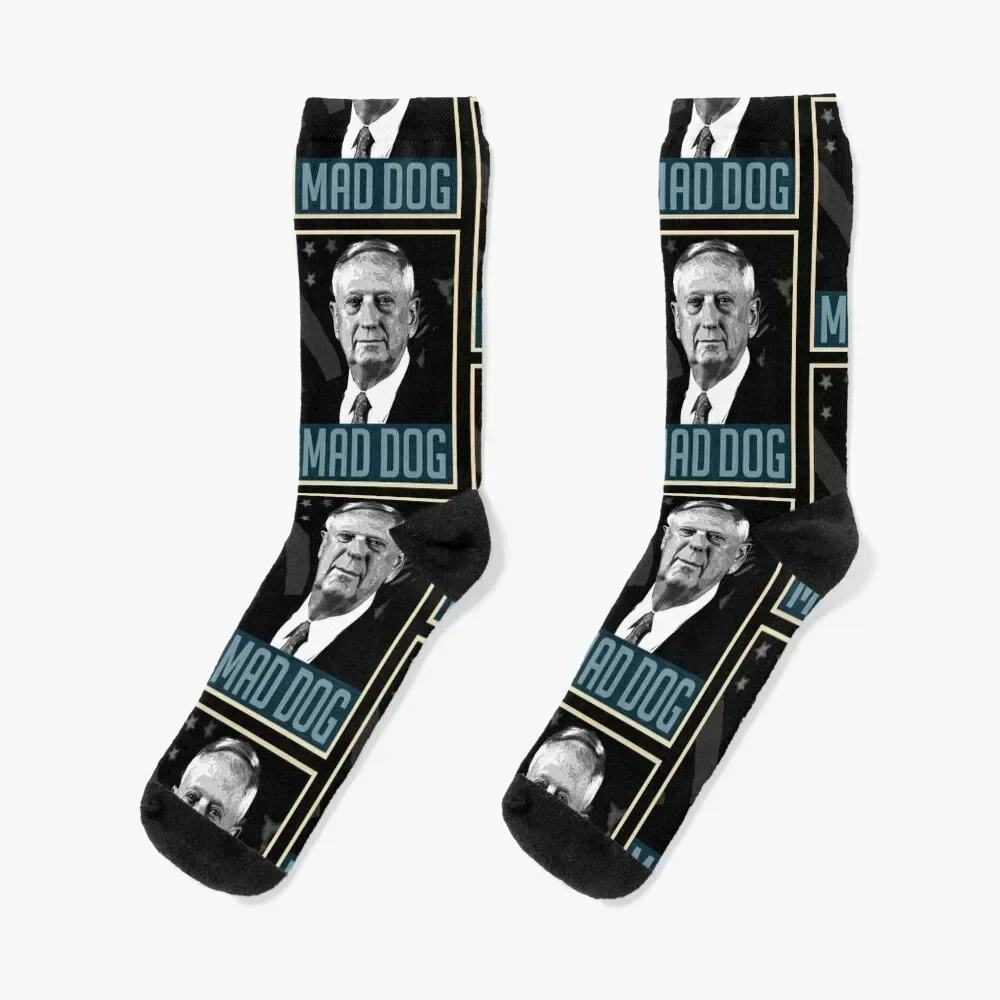 James Mattis Mad Dog Socks fashionable halloween happy Sports Socks For Men Women's