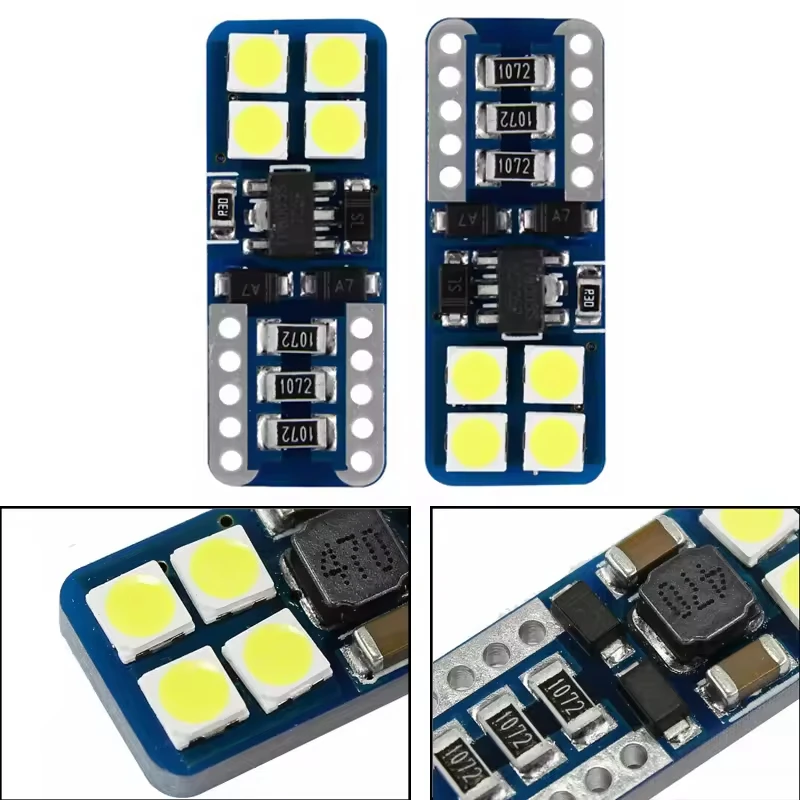 

2pcs DC12-24V T10 194 8SMD 3030 LED Car Light W5W Canbus LED Error Free Clearance Instrument Lights Bulb Car Interior Lamp