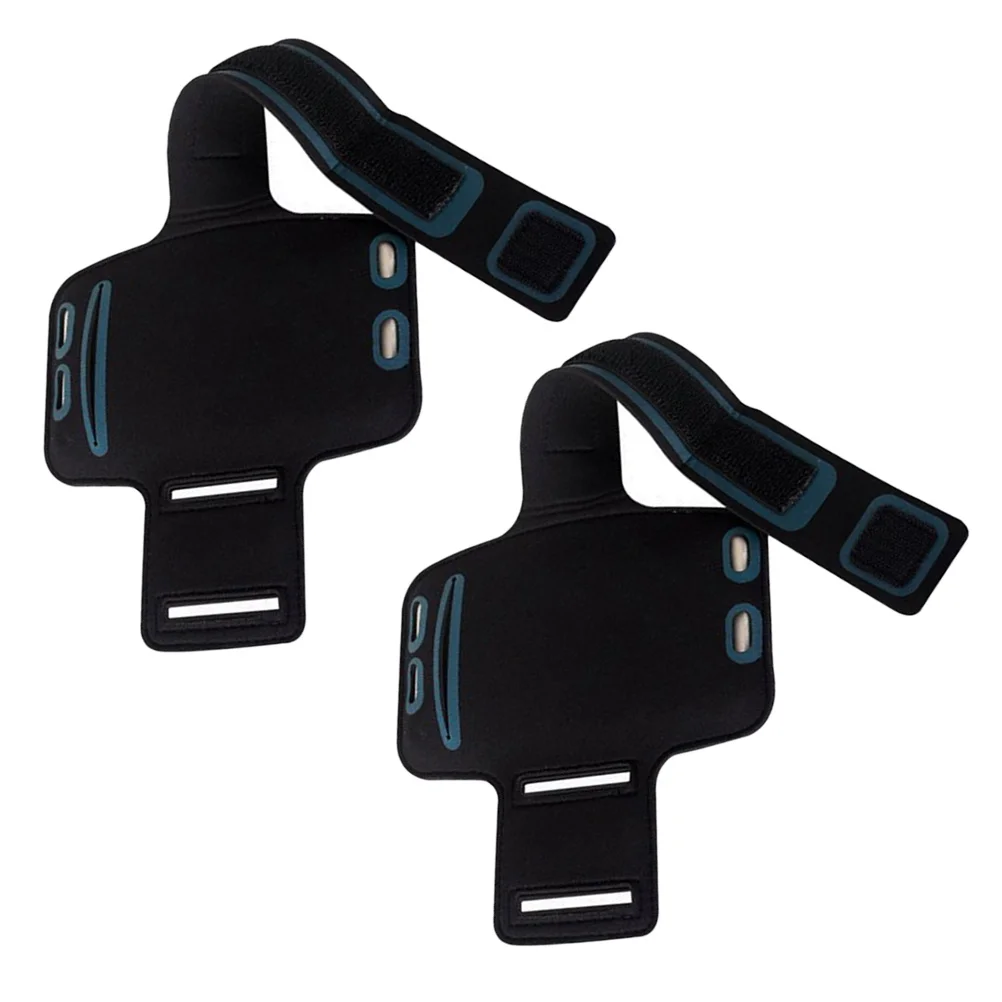 

2 шт. водонепроницаемых спортивных чехлов-повязок на руку, устойчивых к поту, совместимых с телефонами 4,5-5,3 дюйма, идеально подходят для бега, тренажерного зала, фитнеса и активного отдыха на природе.