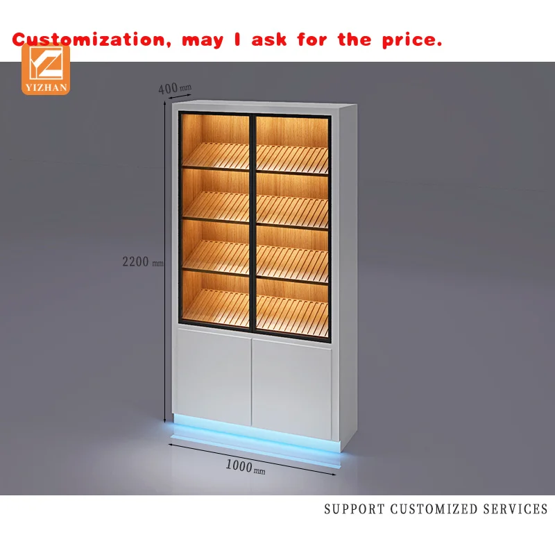 

custom.Customized Modern Top Design Display Showcase Cigarettes and Cigars Premium Cabinet and Cigar Display Rack
