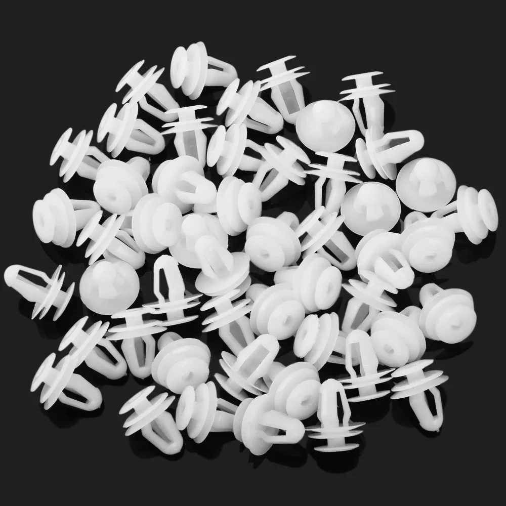 50Pcs 9mm Hole Door Panel Clips Auto Fastener Clip for renault arkana duster logan 2 kaptur sandero laguna 2 kangoo megan clio