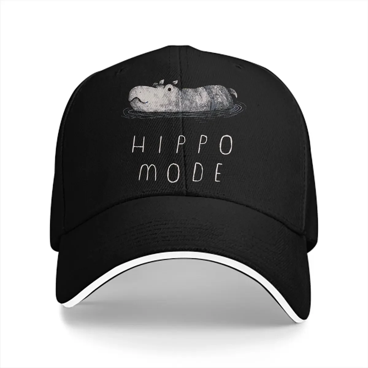 Pure Color Dad Hats Hippo Mode Men's Hat Sun Visor Baseball Caps Swim Peaked Cap