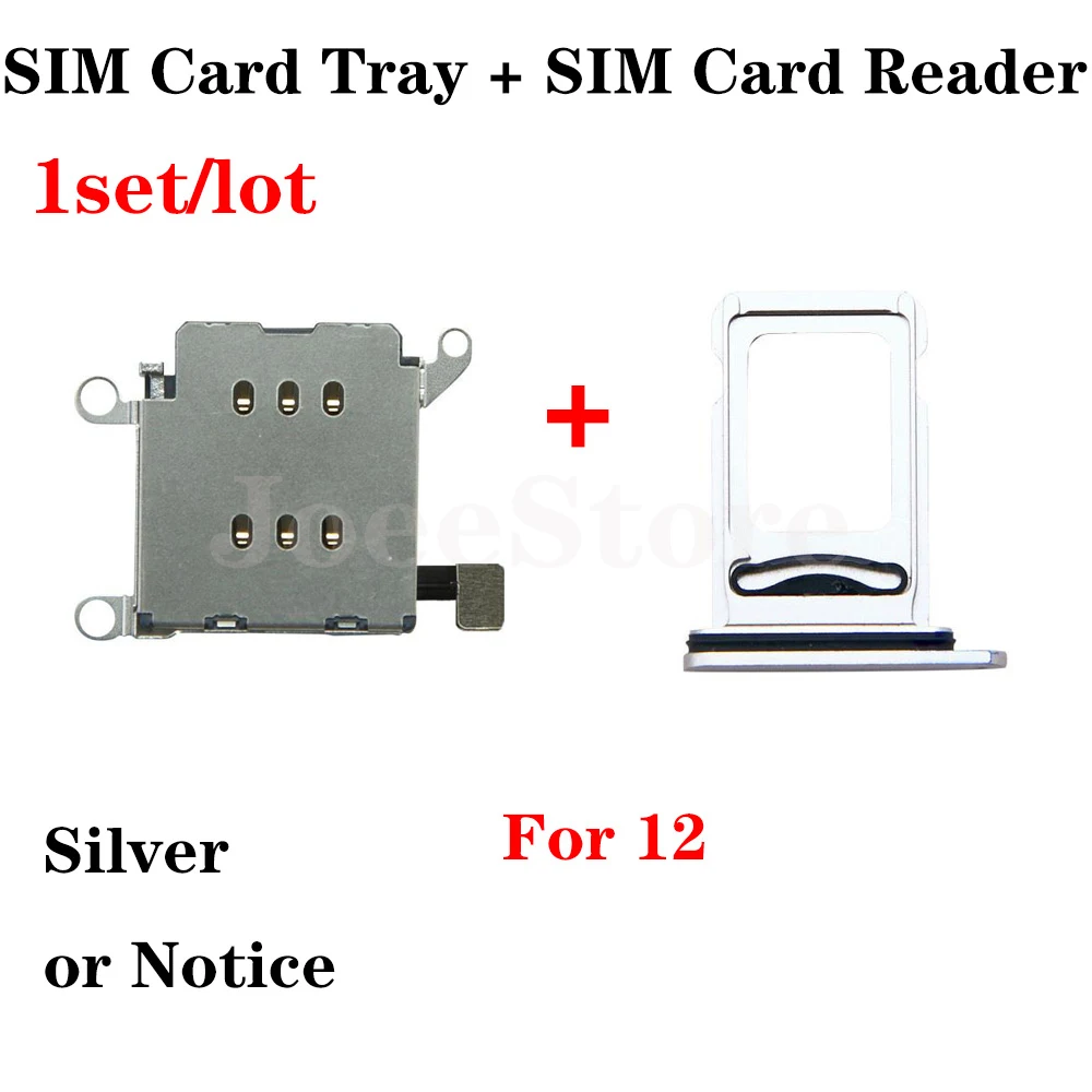 1set Dual Sim Card Reader Connector Flex Cable For iPhone 11 12 13 Pro Max XR SIM Card Tray Holder Slot Adapter Replacement Part