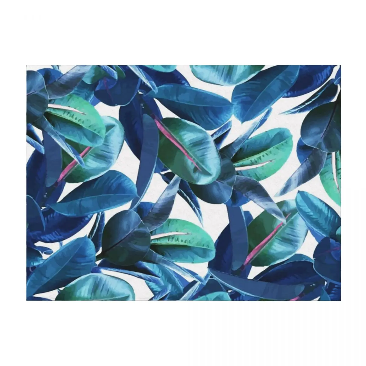 

Rubber Plant #redbubble #lifestyle Throw Blanket manga Soft Sofa Shaggy Blankets