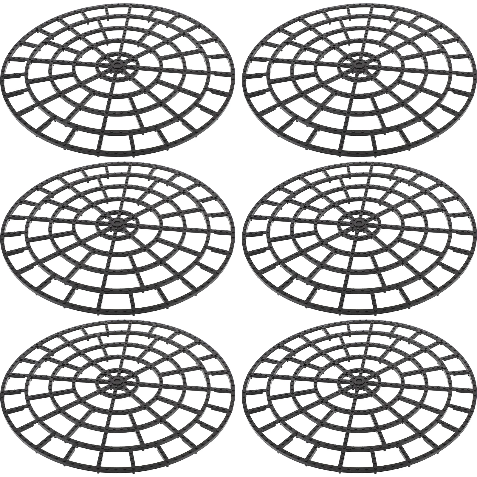 

6pcs Planter Pot Deck Protector Bottom Mat Flowerpot Stand Plastic Plant Risers Garden Supplies