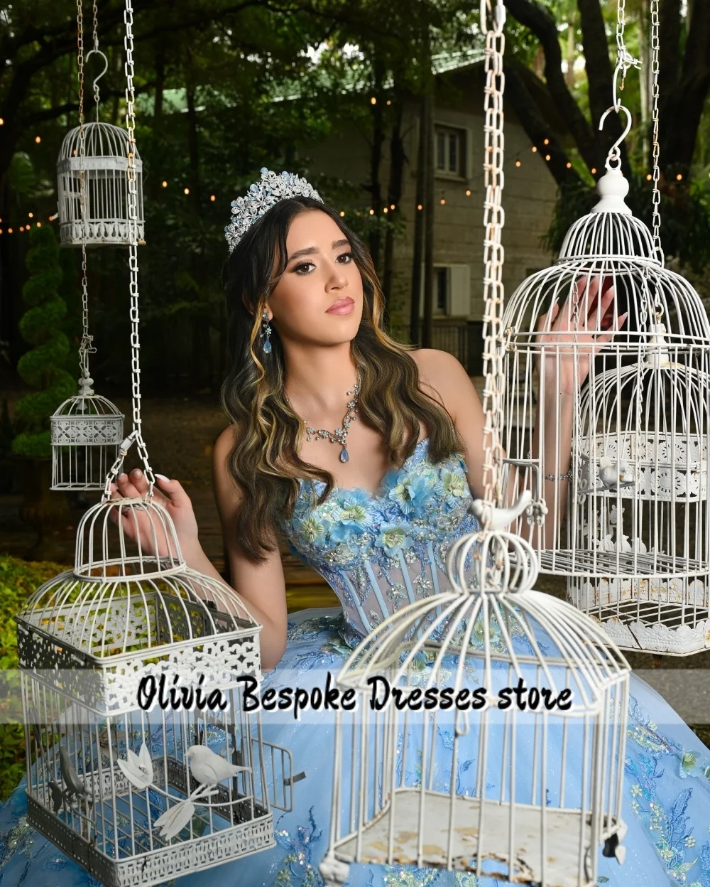 Robes de Quinceanera en Tulle bleu pour 15 ans, épaules dénudées, avec des Appliques de perles, robe de bal d'anniversaire mexicain, personnalisée, 2026