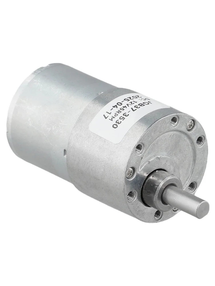 JGB37-3530 DC Gear Motor 12V 45RPM All Metal Gears High Torque Reversible For Automation Smart Home Industrial Electric Motors