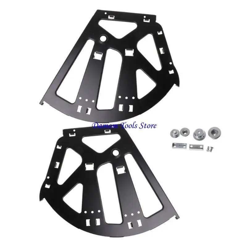 57BE 1Pair 1/2/3 Layers Shoe Cabinet Frame Hinges Black Replacement Fittings Heavy Duty Turning Rack Accessory
