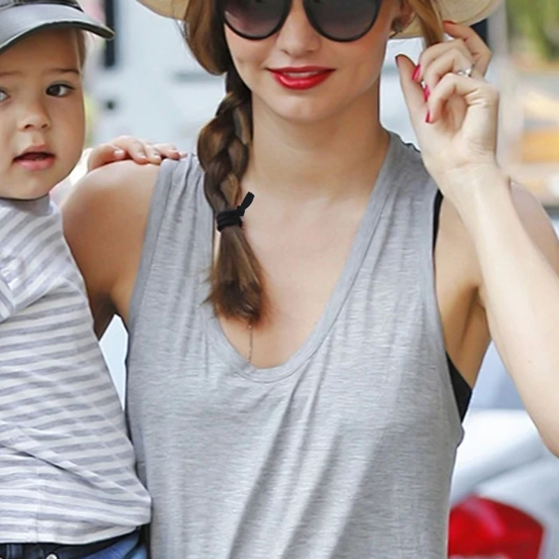 20x bandeau pour cheveux pour hommes, attaches nouées pour queue cheval, attaches plates larges