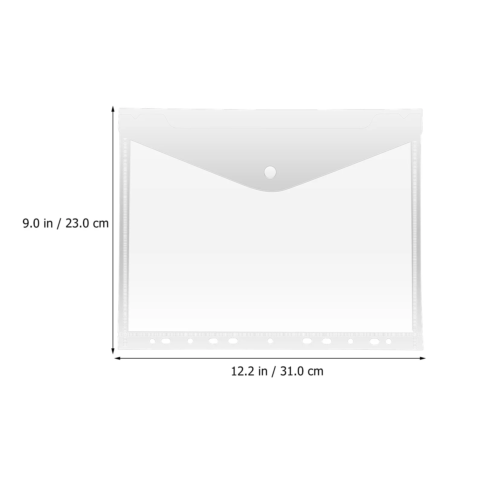 

20 Pcs A4 Binder Paper Sleeves Pouches Pocket Envelopes Document School Supply Organizer Storage