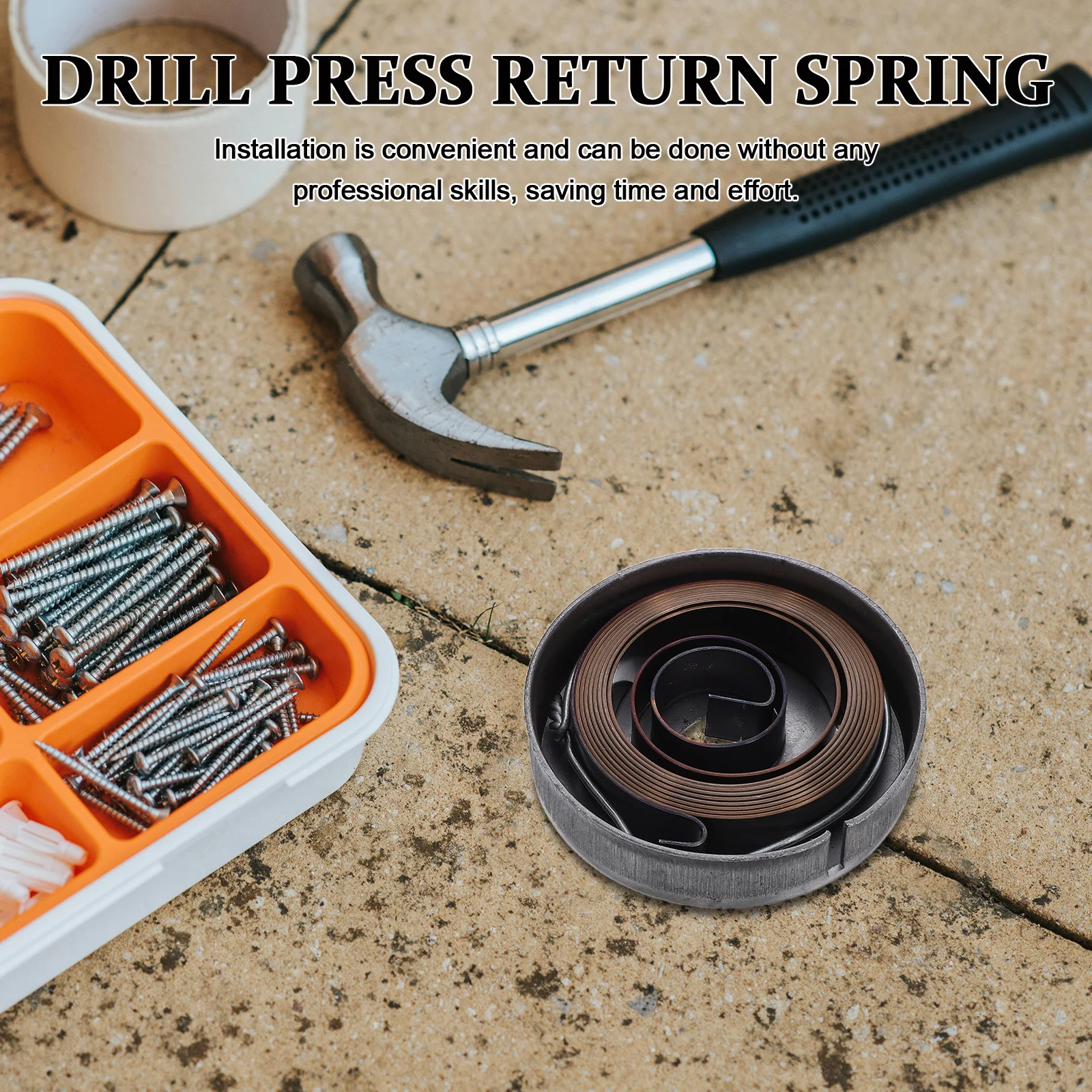 

1 Set Steel Coil For Bench Drill Press Quill Return Spring Assembly Replacement Parts For Drilling Machine Repair Bench Drill