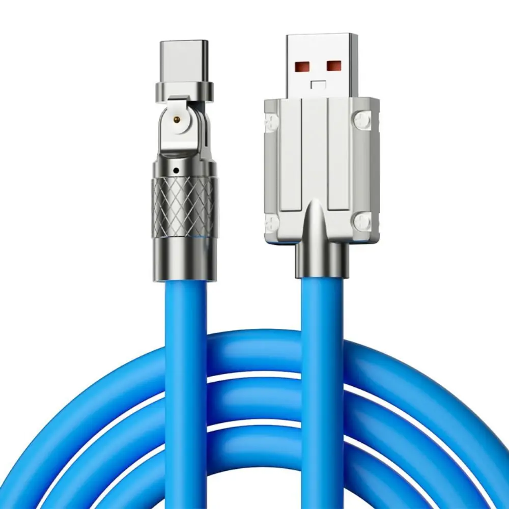 Портативный кабель USB Type C мощностью 120 Вт, 7 А, вращение на 180 градусов, зарядное устройство для телефона, кабель для быстрой зарядки мобильного телефона TYPE-C для /Redmi/Honor
