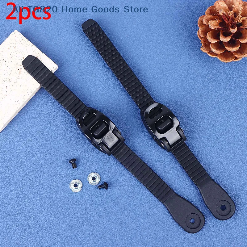 [TG820]2Pcs Snowboard Ankle Ladder Straps With Screws Adjustable Roller Skating Shoes Strap Snowboard Binding Replacements