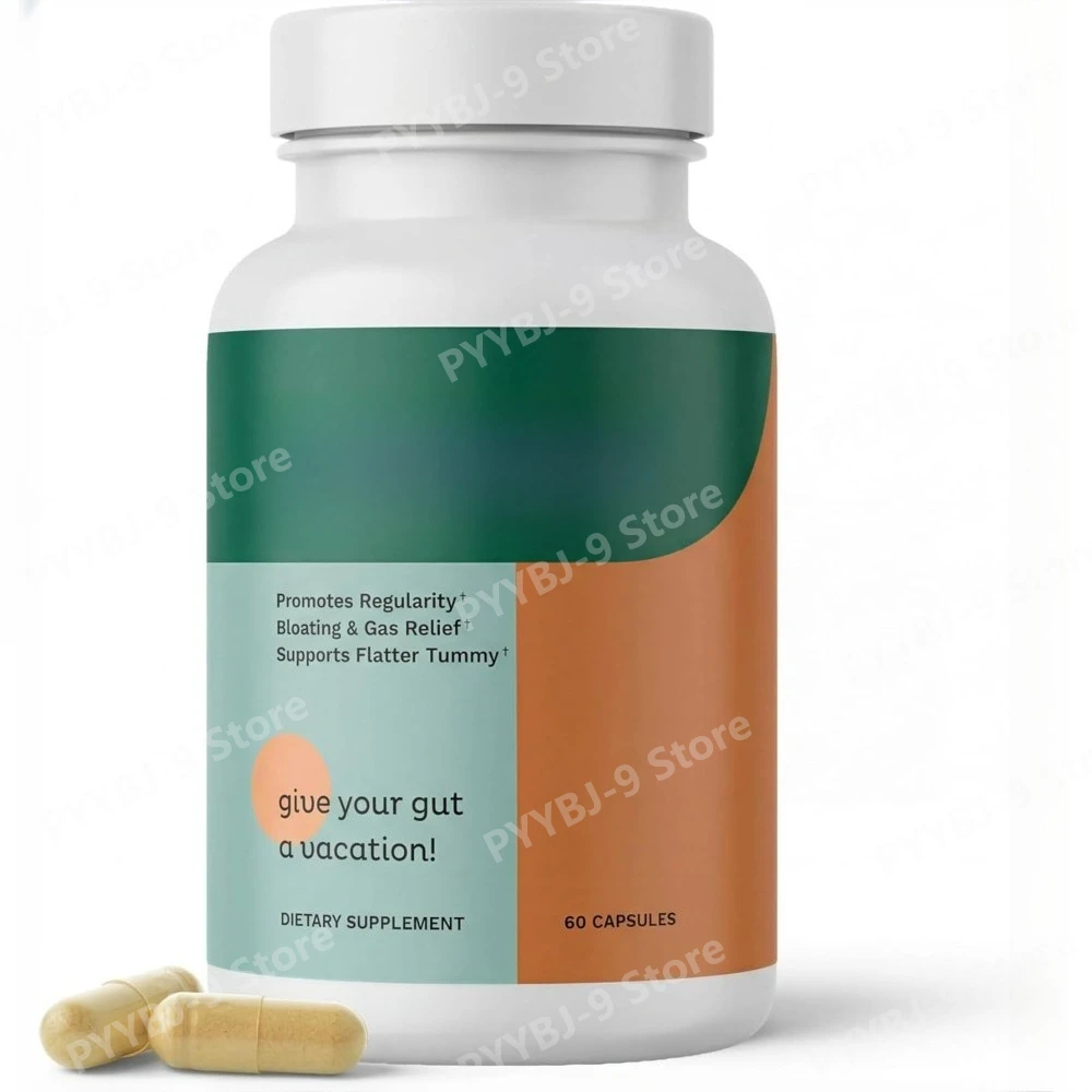 Gut Health Relief Supplement Regularity & Bloating Gas Comfort, 2 Capsules Per Serving, Berberine Resveratrol Quercetin