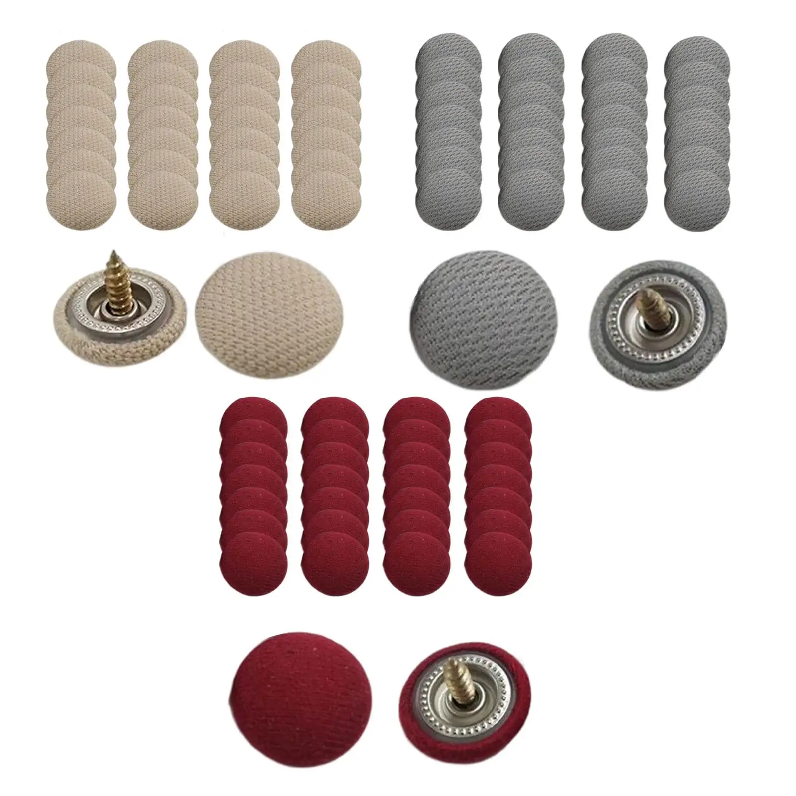 30Pcs Headliner Repair Button Replacement Set for All Cars Trains Buses