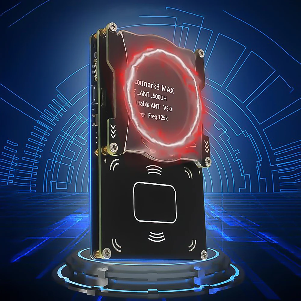 

Комплект Proxmark3 MAX: считыватель бейджей 13.56 МГц 125 кГц, умный программатор-записыватель Type-C+Micro, NFC-записыватель смарт-карт, копир RFID/NFC карт