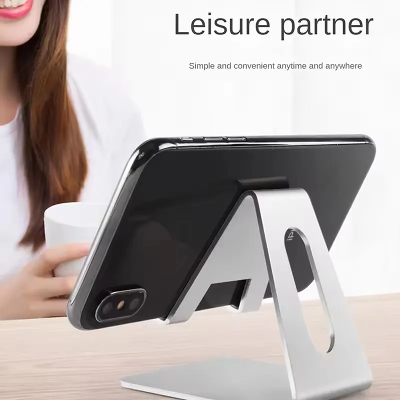 Universal Desk Mobile Phone Holder Metal SmartPhone Kickstand for iPhone 16 15 13 14 12 Stand for Samsung Xiaomi Huawei