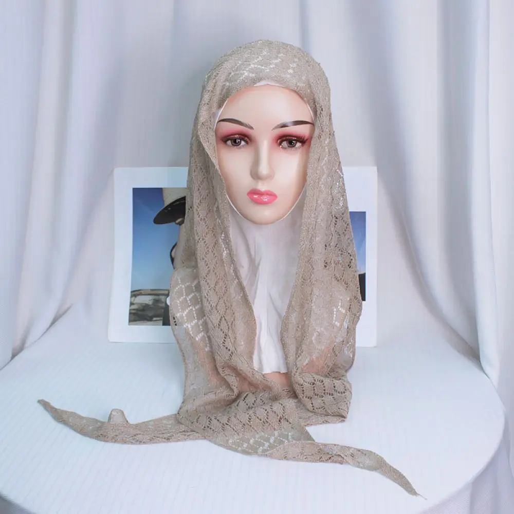 Women Knitted Turban Hat Breathable Stretchy Head Wrap Soft Solid Color Hair Cover Elastic Boho Ethnic Style Headband