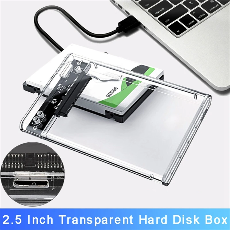 HDD Case For Hard Box 2.5 Inch HDD Enclosure SATA To USB 3.0 Type-C 3.1 External Hard Drive Case
