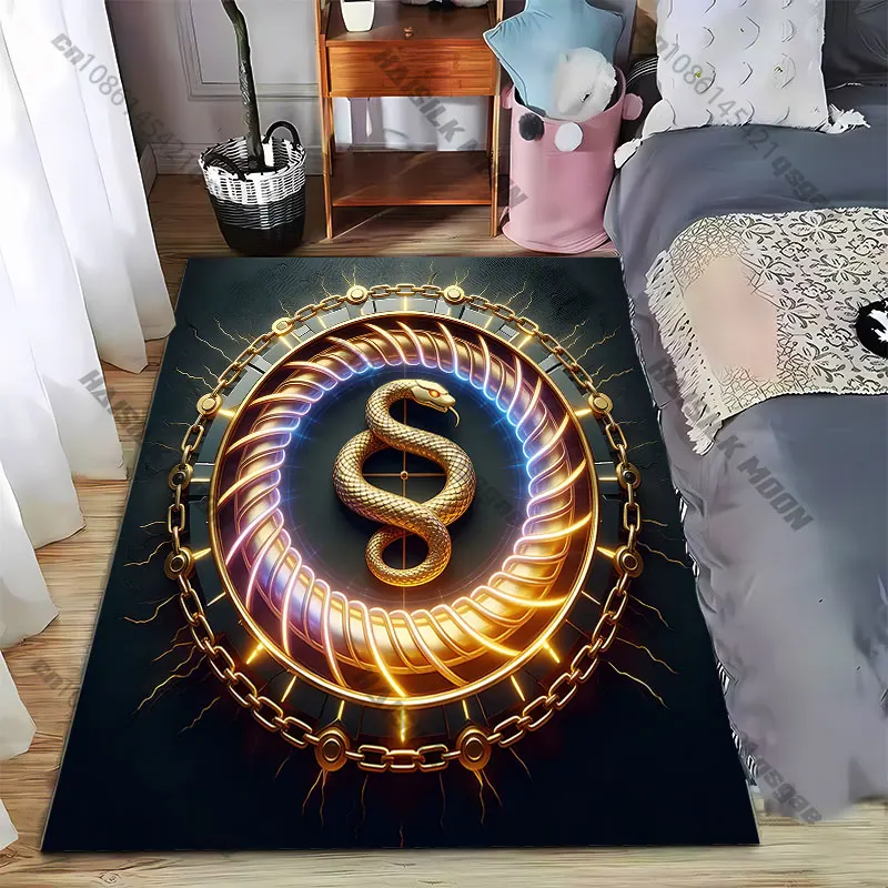 

Snake energy circle chaincarpet Yoga living room room decor children's crawling mat doormat area rug games floor mat