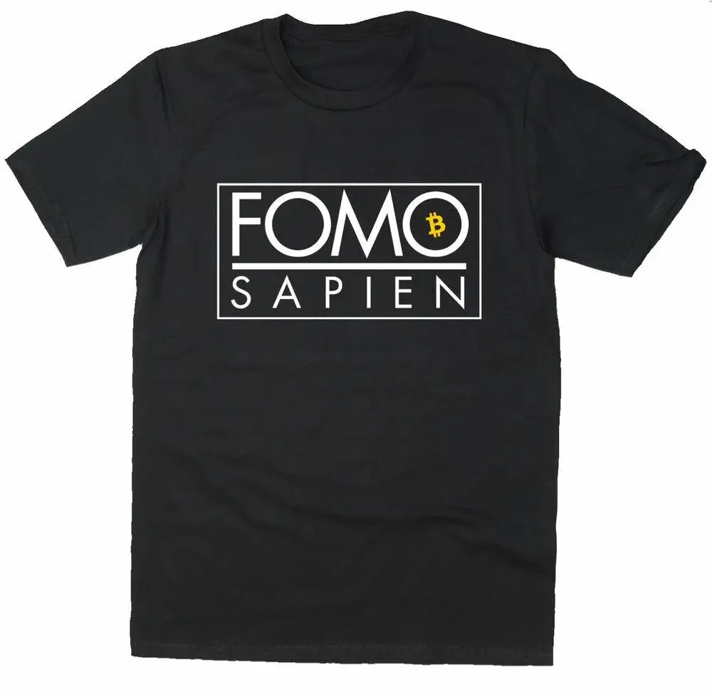 FOMO Sapien T-Shirt - Bitcoin Crypto Reddit BTC LTC XRP tee - In 6 colours!