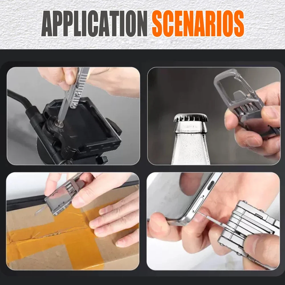 Navaja multifunción plegable acero inoxidable para camping - imagen 4