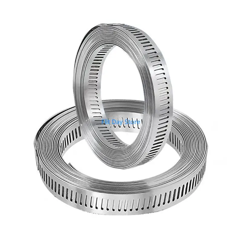 F92C Metal Steel Hose Clamp Adjustable Worm Gear Band Hose Clamps Enduring