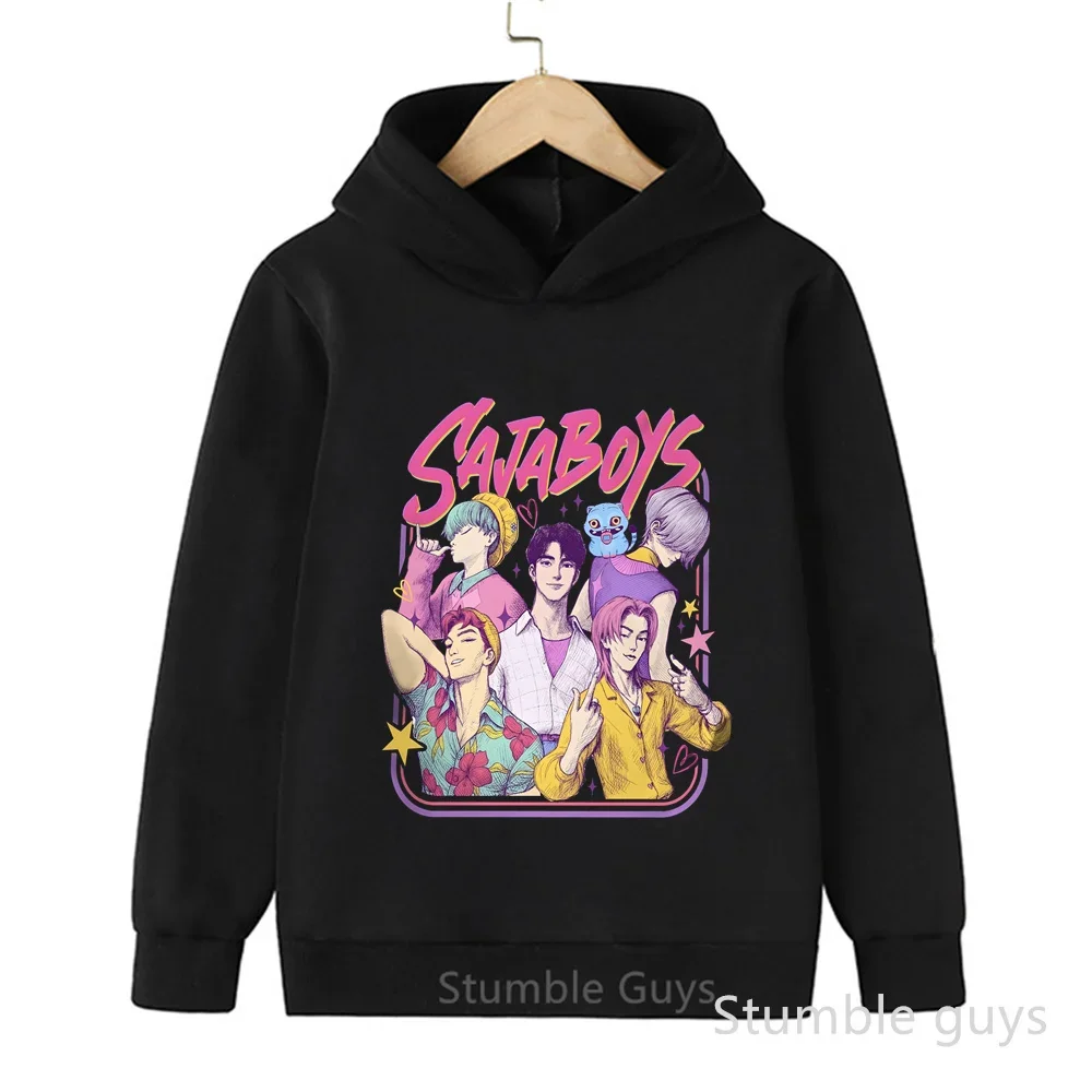 

Autumn Winter Kpop Demon Hunters Kids Anime Clothes Warm Casual Fashion Boys Girls Sweatshirt Hoodie