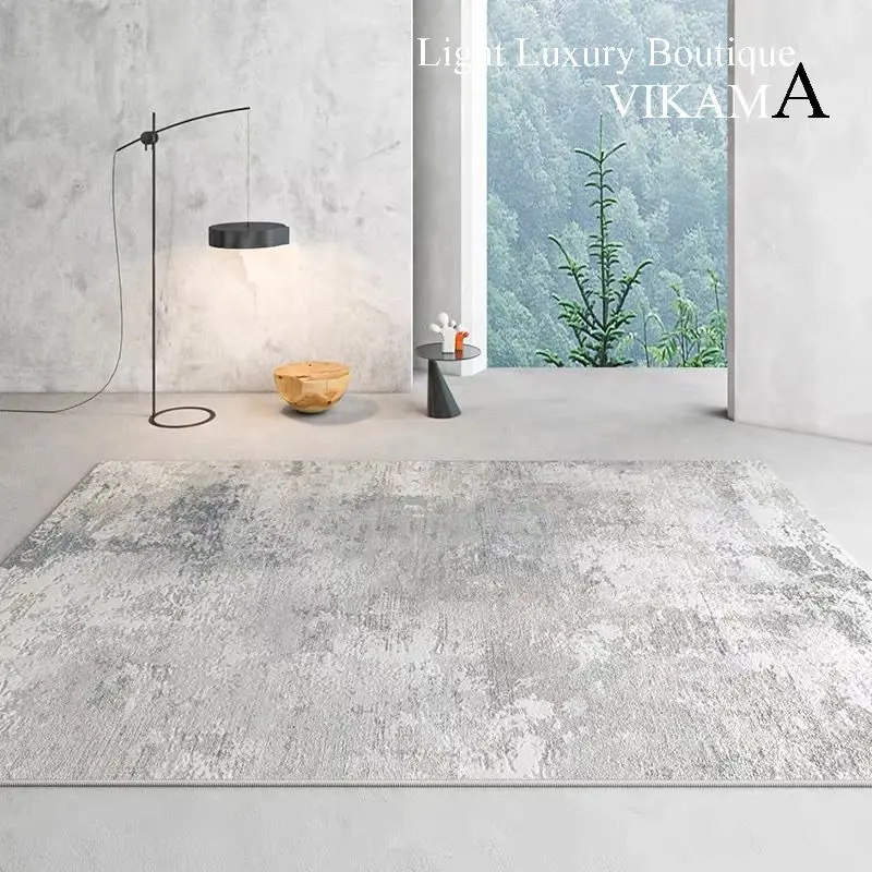Carpet Living Room Scandinavian Light Luxury Premium Sofa Coffee Table Mat Modern Simple Gray Bedroom Household Floor Rug Large - view 2