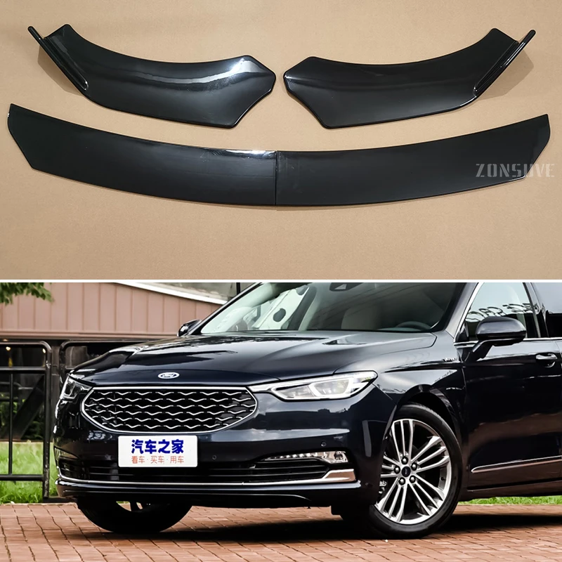 

For Ford Taurus 2015--2019 Year Front Bumper Lip Splitter Spoiler Body Kit Accessories