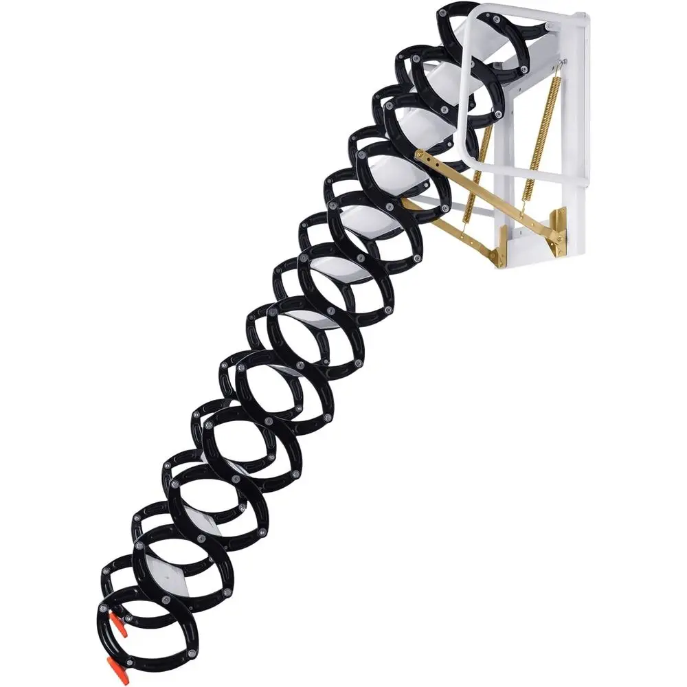 

Heavy-Duty Wall-Mounted Attic Ladder for Indoor and Outdoor Use, Supports Up to 881.85 Pounds, Ideal for Attics, Garages, Roofs,