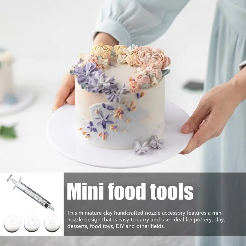 Cake DIY Nozzles Baking Cookie Cupcake Mini DIY Nozzle Baking Utility Gadgets Compact Piping Nozzles For DIY Dessert Baking