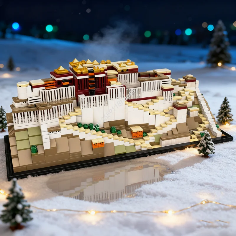 

1334pcs MOC Potala Palace Architectureed Model Building Christmas Gift Blocks Toys Construction Assemble DIY Creative Education