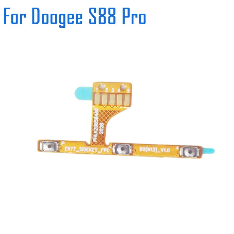 New Original Doogee S88 Pro Phone Power Volume Flex Cable Side FPC Repair Replacement Accessories Part For Doogee S88 Plus Phone