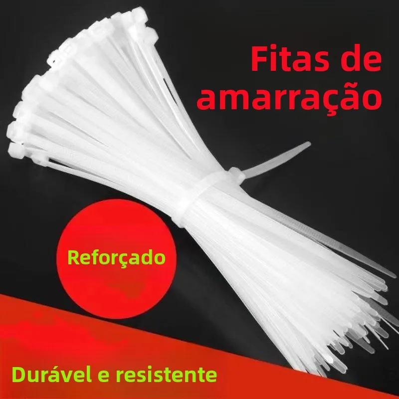 ナイロンプラスチック製セルフロック式結束バンド-強力ケーブルオーガナイザー-ファスナー結束テープ-電線固定ベルト