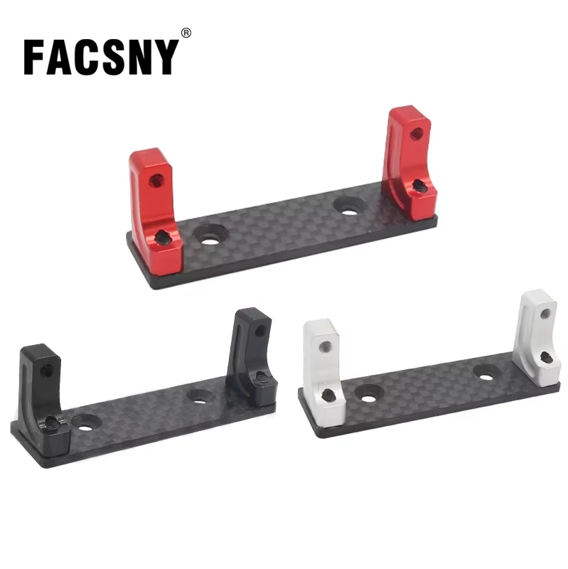 Aluminum Servo Mount Carbon Fiber Holder Servo Fixed Bracket for 1:10 Axial SCX10-AXI03004 Capra 1.9 Upgrade Parts