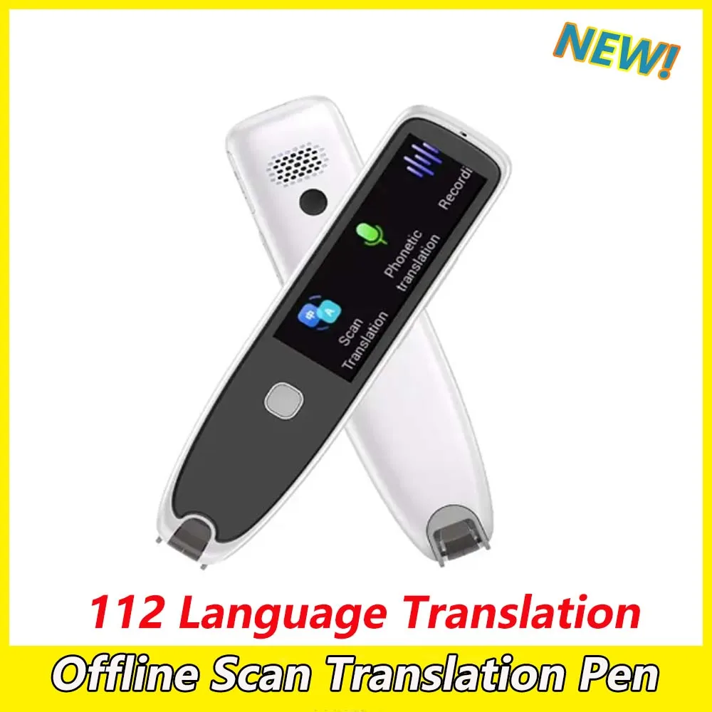 H2 Portable Translation Pen  112 Language Translation Offline Scan Translation Pen for Exam Read Multiple Language Translator