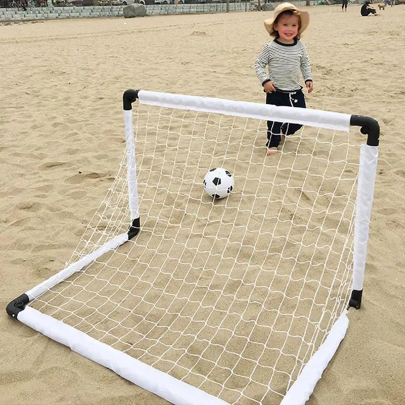 

Kids Soccer Net Foldable Soccer Goals For Kids Portable Small Football Netting With Storage Bag Screen For Training Gym Games