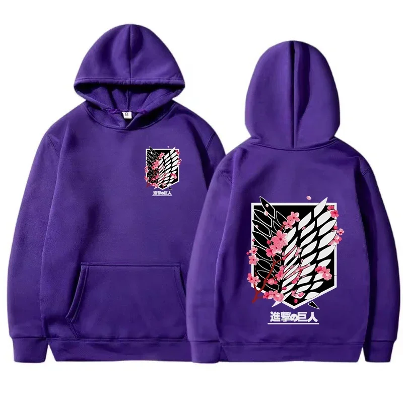 2024 Spring Autumn New Hoody Anime Hoodie Men's Fashion Warm Sweatshirt Graphical Printed Hip Hop Hoodies Casual Streetwear